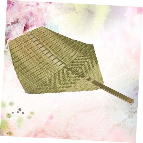 Cabilock 1pc Handmade Bamboo Weaving Fan Portable Cooling Fan for Summer Outings Elegant Handheld Design for Adults and Elders for Parties and Beach Use in Kuwait