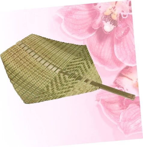 Cabilock 1pc Handmade Bamboo Weaving Fan Portable Cooling Fan for Summer Outings Elegant Handheld Design for Adults and Elders for Parties and Beach Use in Kuwait