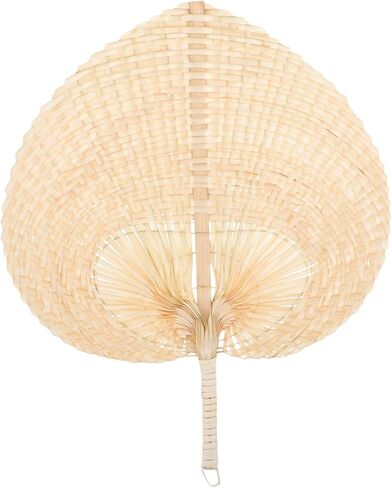 Cabilock Vintage Woven Hand Fan Portable Natural Handheld Fan for Cooling Lightweight Decorative Accessory for Outdoor Activities Gifting in Saudi Arabia