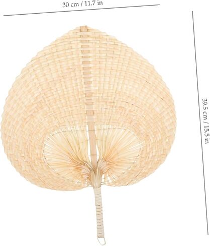 Cabilock Vintage Woven Hand Fan Portable Natural Handheld Fan for Cooling Lightweight Decorative Accessory for Outdoor Activities Gifting in Saudi Arabia