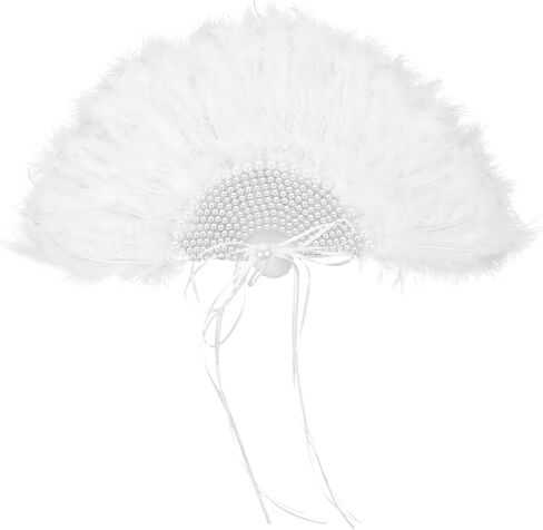 Cabilock 3pcs Wedding Plume Fan for Brides Unique Handheld Stage Performance Fan Iridescent Design for Wedding Guests and Photography Props and Attractive in Saudi Arabia