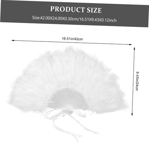 Cabilock 3pcs Wedding Plume Fan for Brides Unique Handheld Stage Performance Fan Iridescent Design for Wedding Guests and Photography Props and Attractive in Saudi Arabia