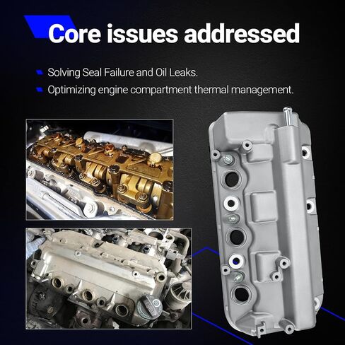 12320-R70-A00 Aluminium Rear Engine Valve Cover Compatible with 2008-2017 Honda Accord Odyssey Pilot Ridgeline Crosstour 2009-2015 Acura MDX RDX TL ZDX 3.5L 3.7L,Replaces# 12320R70A00 264-490 in Saudi Arabia