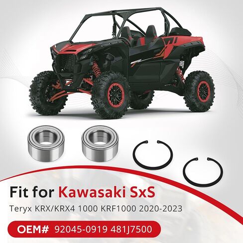 Front Wheel Bearing Kit for Kawasaki Teryx KRX KRX4 1000 KRF1000 2020-2023 OEM# 92045-0919 481J7500 in Saudi Arabia