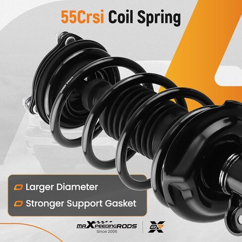 maXpeedingrods Front Struts for Honda Civic 2012 L4 1.8L/1.5L L4, 172926 172925 Shock Absorbers Complete Struts with Coil Spring Assembly 2Pcs in Saudi Arabia