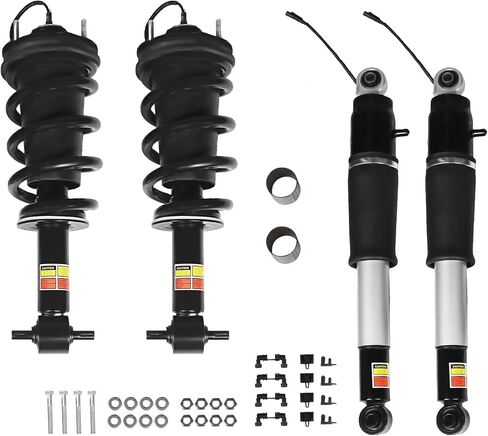 84977478 4PCS Front & Rear Shock Absorbe Strut Assembly with Magnetic Compatible with Escalade Suburban Tahoe Yukon XL 2015-2020 84176631 84176675 Suspension Kit in Saudi Arabia