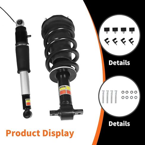 84977478 4PCS Front & Rear Shock Absorbe Strut Assembly with Magnetic Compatible with Escalade Suburban Tahoe Yukon XL 2015-2020 84176631 84176675 Suspension Kit in Saudi Arabia