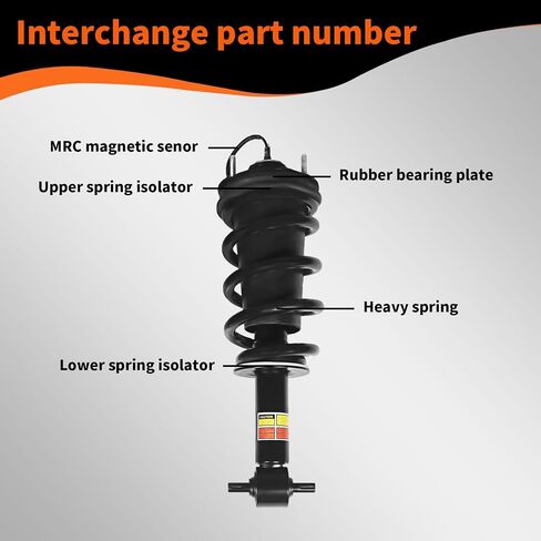 84977478 4PCS Front & Rear Shock Absorbe Strut Assembly with Magnetic Compatible with Escalade Suburban Tahoe Yukon XL 2015-2020 84176631 84176675 Suspension Kit in Saudi Arabia