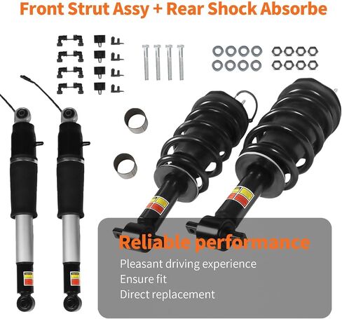 84977478 4PCS Front & Rear Shock Absorbe Strut Assembly with Magnetic Compatible with Escalade Suburban Tahoe Yukon XL 2015-2020 84176631 84176675 Suspension Kit in Saudi Arabia