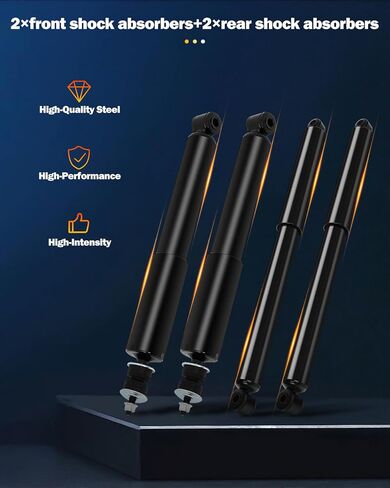 Front and Rear Shock Absorber Fits for 1993-1996 for Ford for F-150 XLT Extended Cab Pickup 2-Door, 1990-1996 for Ford for F-150 XL Extended Cab Pickup 2-Door, 344049 37095 Auto Shocks Set in Saudi Arabia
