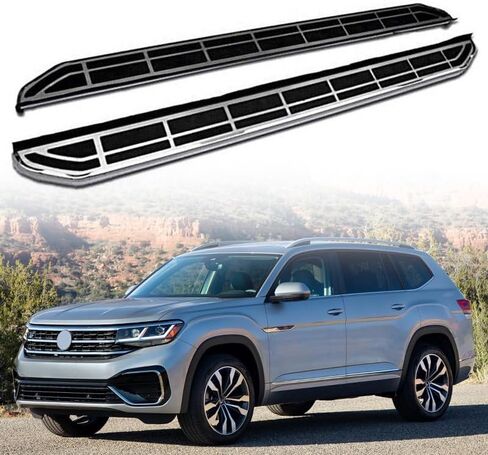 خطوات جانبية مناسبة لسيارة VW Atlas 2018-2024 2025 S SE SEL لوحة الجري Nerf Bar in Saudi Arabia
