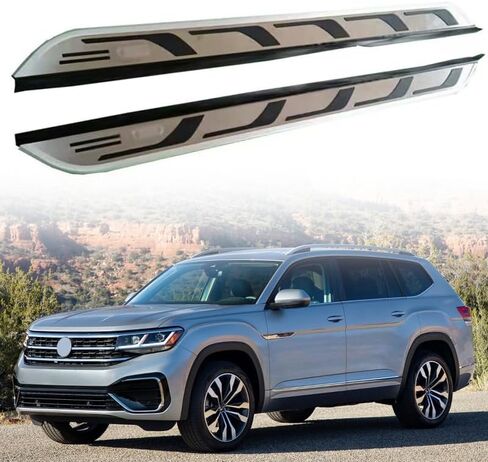 خطوات جانبية مناسبة لسيارة VW Atlas 2018-2024 2025 S SE SEL لوحة الجري Nerf Bar in Saudi Arabia