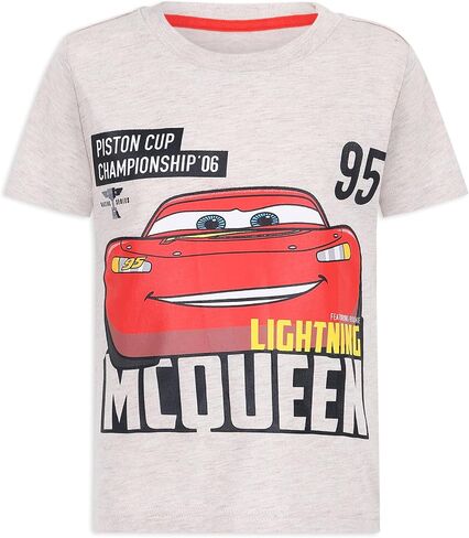 Disney Pixar Cars Lightning McQueen Boys 4 Pack T-Shirt for Toddler and Big Kids in Saudi Arabia