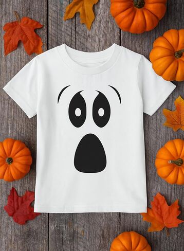 قميص Frankenstein Halloween للأطفال - تي شيرت لطيف مع تعبير مخيف، هدية ممتعة للأولاد والبنات خدعة أو حلوى in Saudi Arabia
