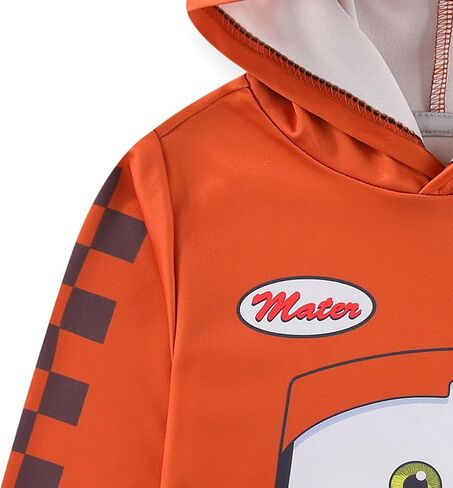 Disney Cars Lightning McQueen Tow Mater Boys Long Sleeve Hooded Shirt for Toddler and Big Kids in Saudi Arabia