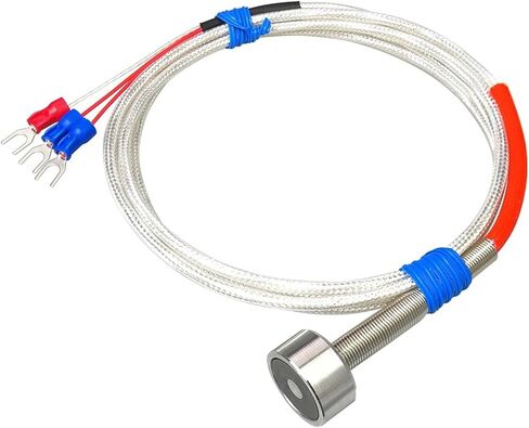 1Pcs Magnetic PT100 Sensor Magnetic Temperature Sensor Magnetic-Mount，High Temperature and Oil Resistance, Corrosion Resistance(2m) in Saudi Arabia