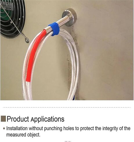 1Pcs Magnetic PT100 Sensor Magnetic Temperature Sensor Magnetic-Mount，High Temperature and Oil Resistance, Corrosion Resistance(2m) in Saudi Arabia