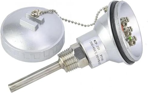 Stainless Steel -200~420mm PT100 Temperature Sensor Probe 1/2 Thread Thermocouple Terminal Head for Temperature Sensor(300mm) in Saudi Arabia