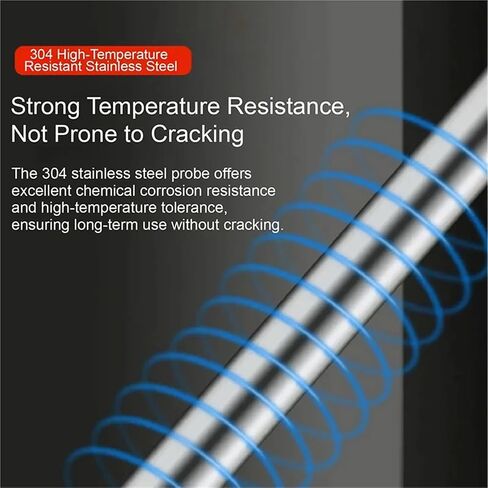 Stainless Steel -200~420mm PT100 Temperature Sensor Probe 1/2 Thread Thermocouple Terminal Head for Temperature Sensor(300mm) in Saudi Arabia