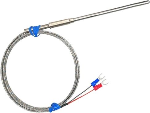 Flexible Bending Probe1100 Degree PT100/K Type Ungrounded 1mm 2mm 3mm 5mm Controller Sheathed Thermocouple Temperature Sensor(K 6mm,300mm) in Saudi Arabia