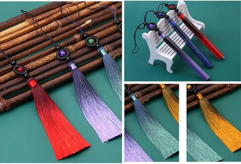 Elegant Polyester Taiji Swords Tassels for Martial Arts and Cultural Decoration Decorative Luck Beads Fringe in Saudi Arabia