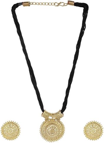 Efulgenz Mothers Day Gift Indian Jewelry Sets for Women Bollywood Jewelry Indian Ethnic Designer Necklace and Earrings Jewelry Set in Antique Gold Tone for Women in Kuwait
