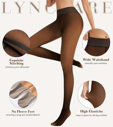 Fleece Lined Leggings Women, Fake Translucent Thermal Tigts, Fleece Lined Tights in Saudi Arabia