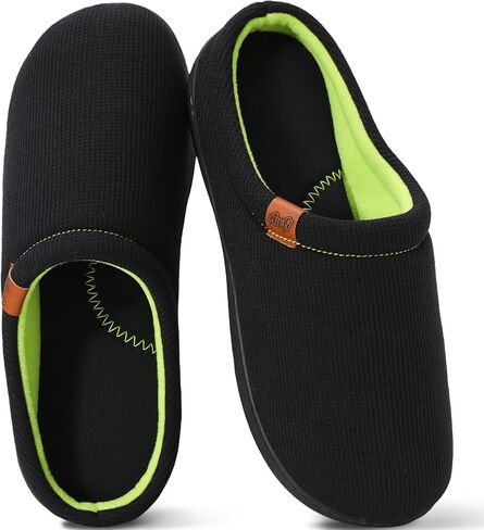 Men's House Slippers Coolmax® Comfy Memory Foam Slippers for Men Indoor and Outdoor Slip On Shoes | Moisture-wicking | Breathable in Saudi Arabia