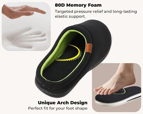 Men's House Slippers Coolmax® Comfy Memory Foam Slippers for Men Indoor and Outdoor Slip On Shoes | Moisture-wicking | Breathable in Saudi Arabia