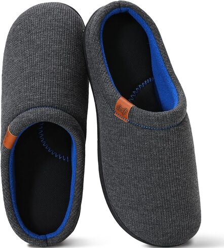 Men's House Slippers Coolmax® Comfy Memory Foam Slippers for Men Indoor and Outdoor Slip On Shoes | Moisture-wicking | Breathable in Saudi Arabia