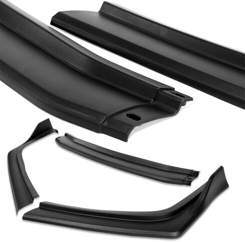 STAY TUNED PERFORMANCE ABS Material STP-Style Front Bumper Lip Body Kit Spoiler Splitter متوافق مع طراز 2012-2014 Toyota Camry SE [غير مناسب لموديلات LE/XLE] (أسود مطفي) in Kuwait