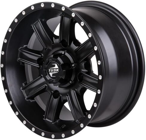 (4 عبوات) 4/110 عجلة تاسك متتالية 12x7 5.0 + 2.0 أسود مطفي لسيارة Honda Pioneer 700 2014-2025 in Saudi Arabia