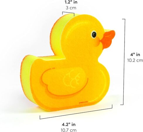 Genuine Fred, Scrub-A-Duck, Kitchen Sponge, Yellow in Kuwait
