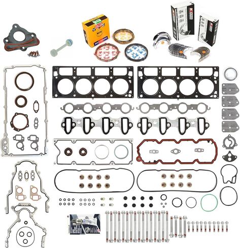 مجموعة إعادة حلقة المحرك MA-9761292200-6 Fit 02-04 GM Chevy 4.8 5.3 LS1 V8 OHV VIN P T V in Saudi Arabia