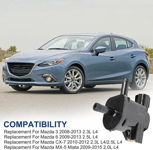Vapor Canister Purge Solenoid L518-18-741 Replacement For Mazda MX-5 Miata 3 6 CX-7 2008-2015 Replace 2-283716 2502-487915 CP601 CP691 in Saudi Arabia