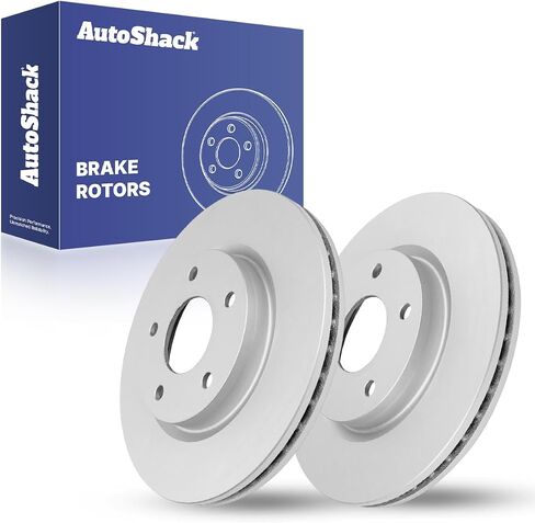 AutoShack Front Drilled & Slotted Brake Rotors | Replacement for 2011-2017 Nissan Juke 2017-2019 Sentra 1.6L AWD FWD | Zinc Coated | 2-PC Set | SilverShield Pro in Saudi Arabia