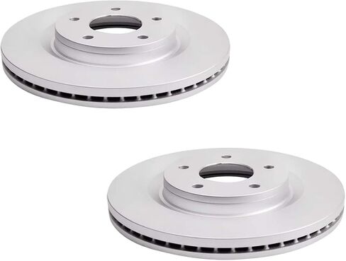 AutoShack Front Drilled & Slotted Brake Rotors | Replacement for 2011-2017 Nissan Juke 2017-2019 Sentra 1.6L AWD FWD | Zinc Coated | 2-PC Set | SilverShield Pro in Saudi Arabia