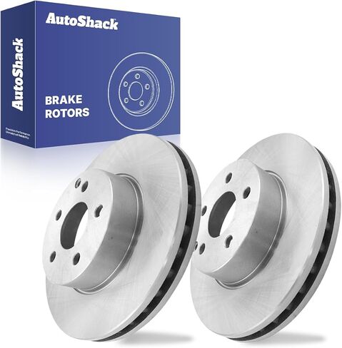 AutoShack Front Brake Rotors | Replacement For 2008-2012 Mercedes C300 2010-2015 C250 1.8L 2.5L 3.0L V6 AWD RWD | 2-PC Set in Saudi Arabia