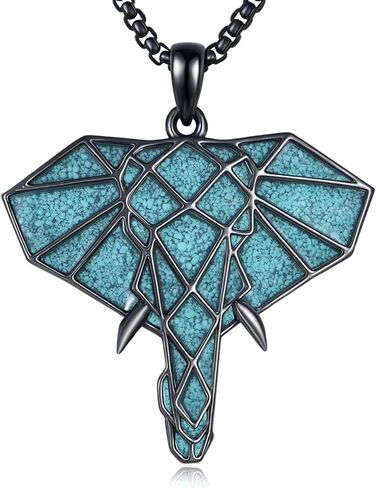 Horse Necklace Sterling Silver Horse Head Pendant Turquoise Jewelry Birthday Gift for Women Men in Kuwait