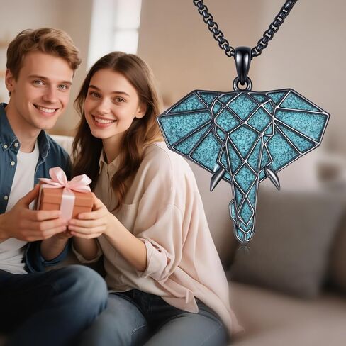 Horse Necklace Sterling Silver Horse Head Pendant Turquoise Jewelry Birthday Gift for Women Men in Kuwait