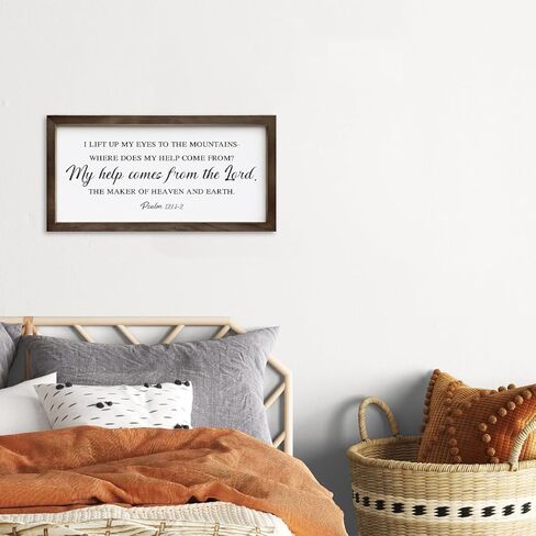 This is the Day that the Lord has Made Sign, Christian Decor Sign, Framed Scripture Wood Sign, Framed Wall Plaque Sign, Psalm 118:24 Scripture Decor, Frame Bible Verse Wood Sign, Home Wall Decor in Kuwait