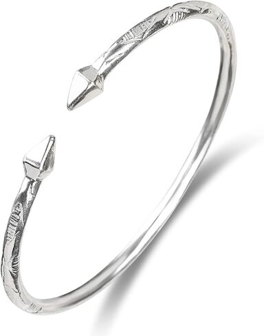 Pyramid .925 Sterling Silver West Indian Bangles, Made in the Usa, 1 pair in Kuwait