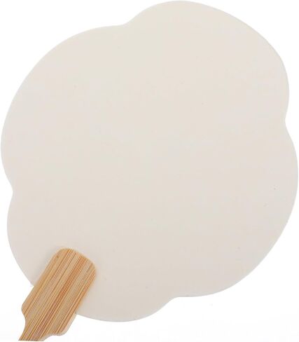 VILLCASE DIY Lacquer Fan Kit Blank Handheld Paper Fans for Weddings Crafts Decoration Relaxing Craft Activity for in Saudi Arabia