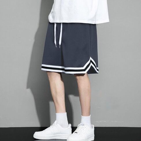 High Performance Athletic and Sports Shorts - Lightweight Ice Silk Material - Comfortable and Versatile Shorts - Gray in Saudi Arabia