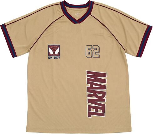 Marvel Mesh Soccer Jersey Athletic V-Neck T-Shirt Adult Sizes (X-Small - 2XL) in Saudi Arabia