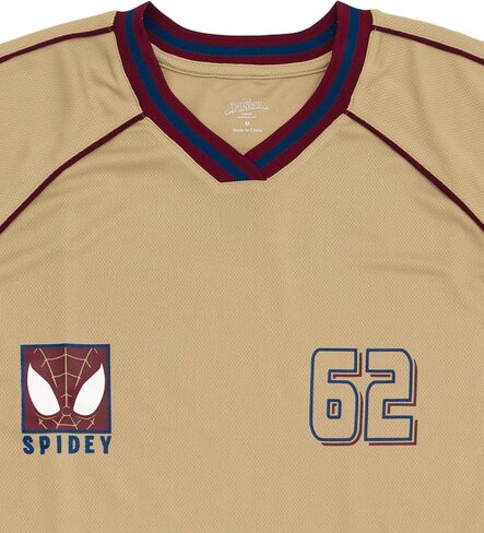 Marvel Mesh Soccer Jersey Athletic V-Neck T-Shirt Adult Sizes (X-Small - 2XL) in Saudi Arabia