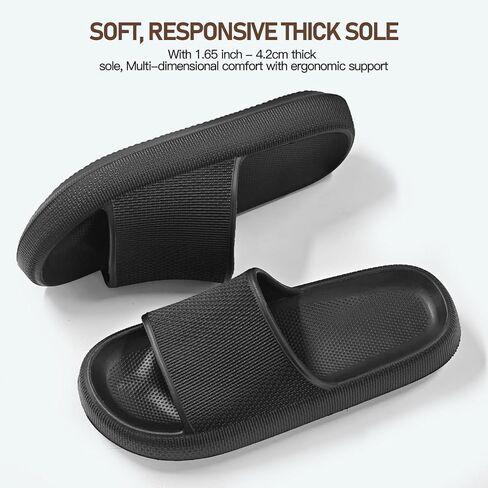 Slippers for Women and Men House Slides Shower Sandals Cushioned Thick Sole in Saudi Arabia
