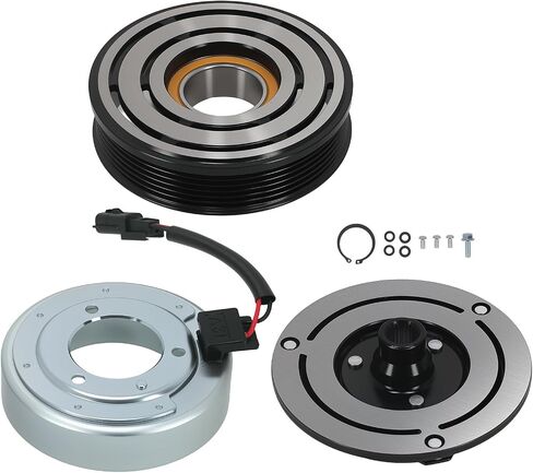 maXpeedingrods AC Compressor Clutch Kit Pulley Bearing Coil for Chevrolet City Express 2015-2018, for Nissan NV200 2013-2021, 6 Groove Pulley, A/C Clutch in Saudi Arabia