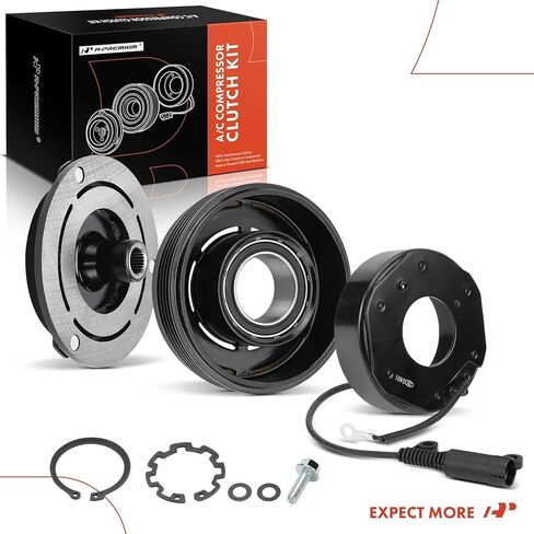 طقم قابض ضاغط مكيف الهواء A-Premium متوافق مع BMW E46 Series 325Ci/325i/325xi 2003، 330Ci/330i/330xi 2003-2006، E83 Series X3 2004-2005 2.5L 3.0L، X3 2006 3.0L in Saudi Arabia