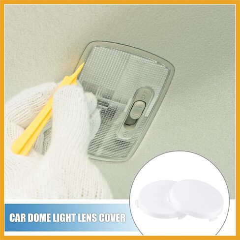 Car Dome Courtesy Sail Panel Light Lamp Lens Cover Car Interior Light Lens for Chevy Impala 1962-1967 Plastic White (Set of 2) Replacement in Saudi Arabia